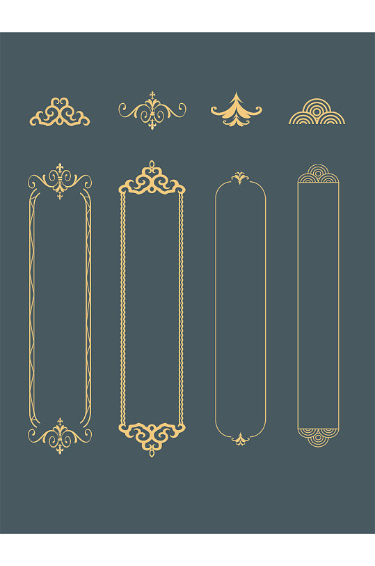 古风中欧式边框元素-众图网