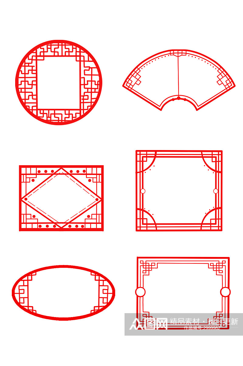 中国风古风边框元素素材