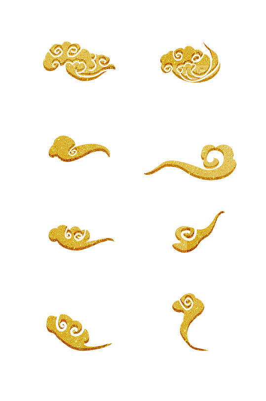 简约创意金色祥元素