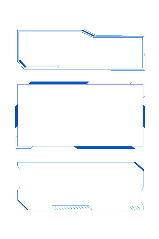 科技花边花纹边框元素