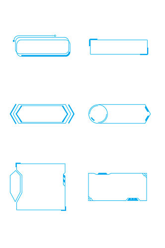 可视化智能科技感边框元素