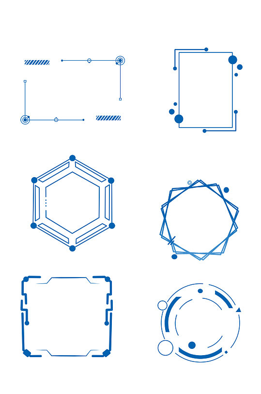 蓝色几何元素背景图片-蓝色几何元素背景设计素材-蓝色几何元素背景
