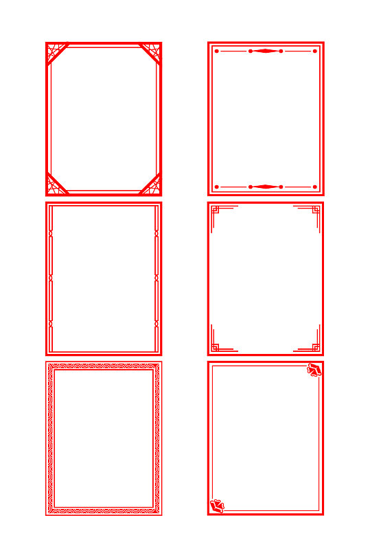 国风套图模板_国风套图设计图片