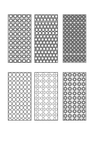 镂空雕刻花纹元素