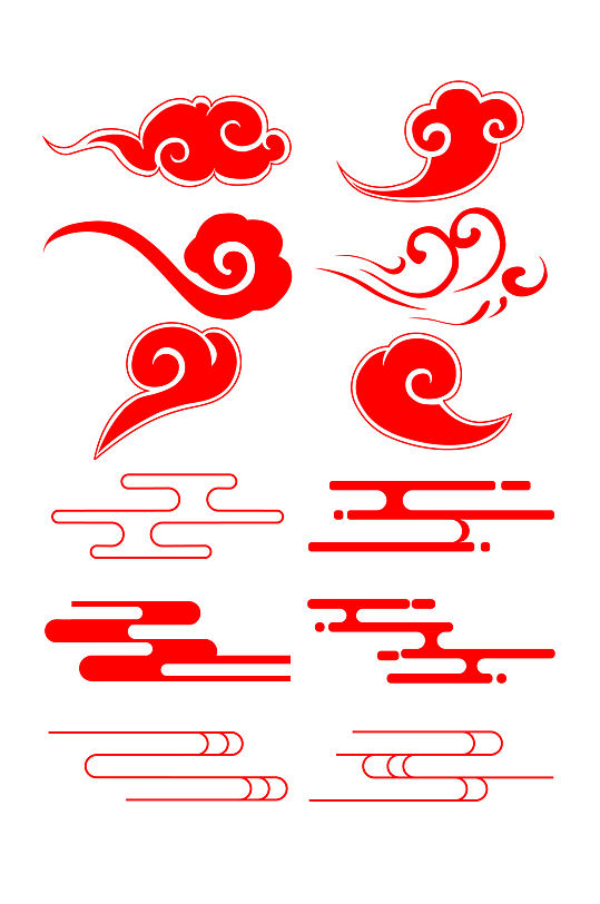 ai祥云矢量图图片-ai祥云矢量图设计素材-ai祥云矢量图模板下载