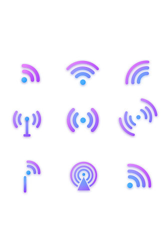 网络WIFI符号元素