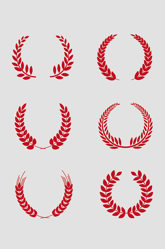 ai矢量麦子麦穗