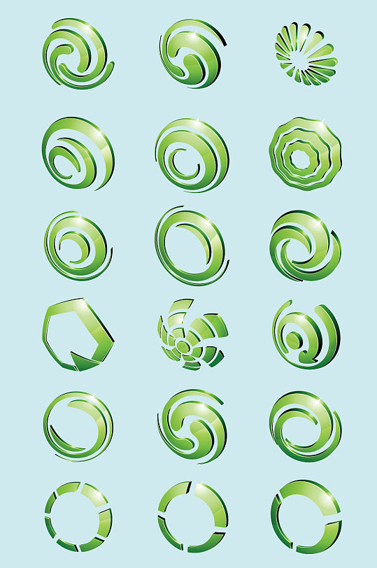 矢量圆形标志logo