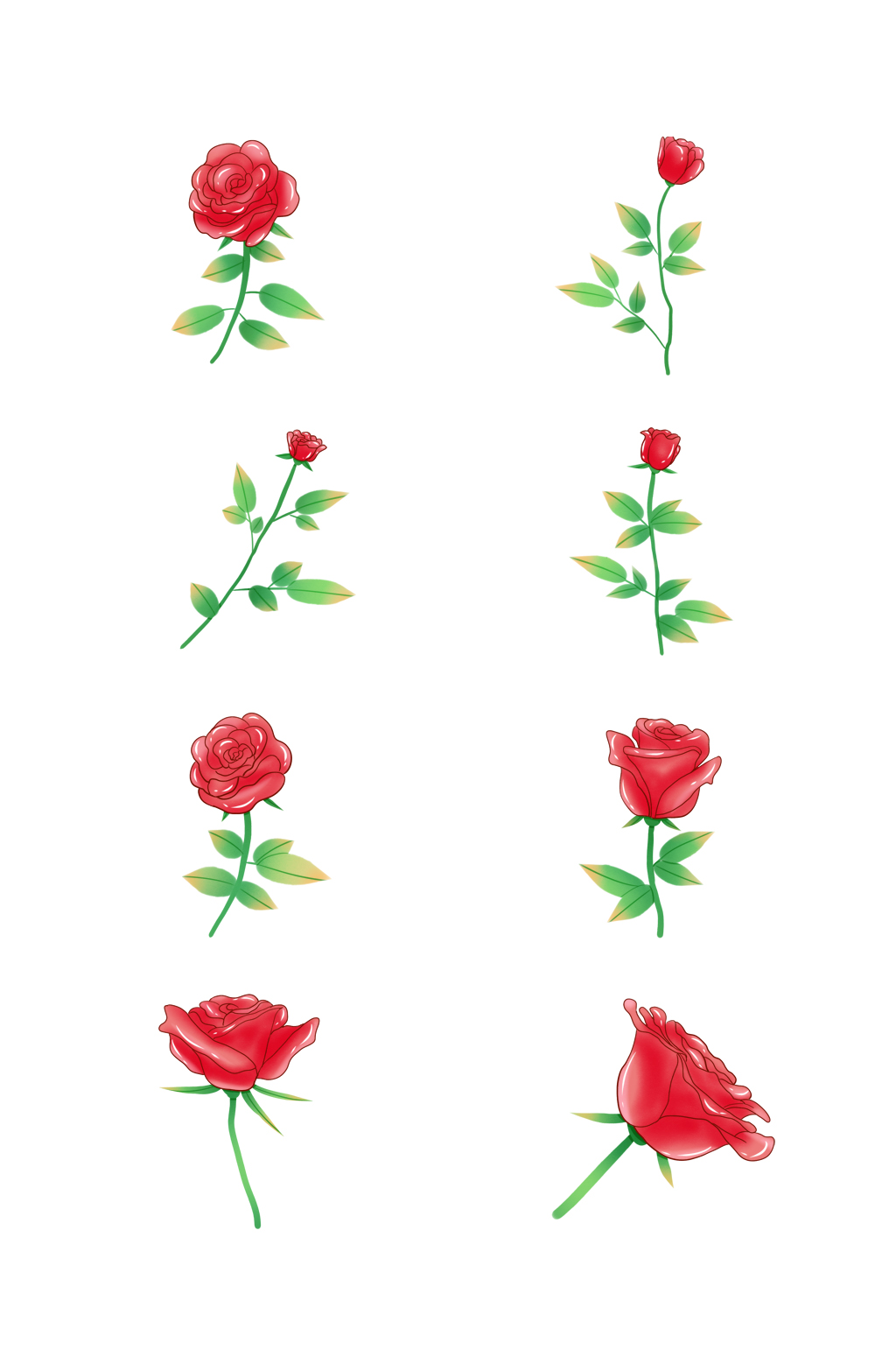 简约手绘小花朵小花元素素材