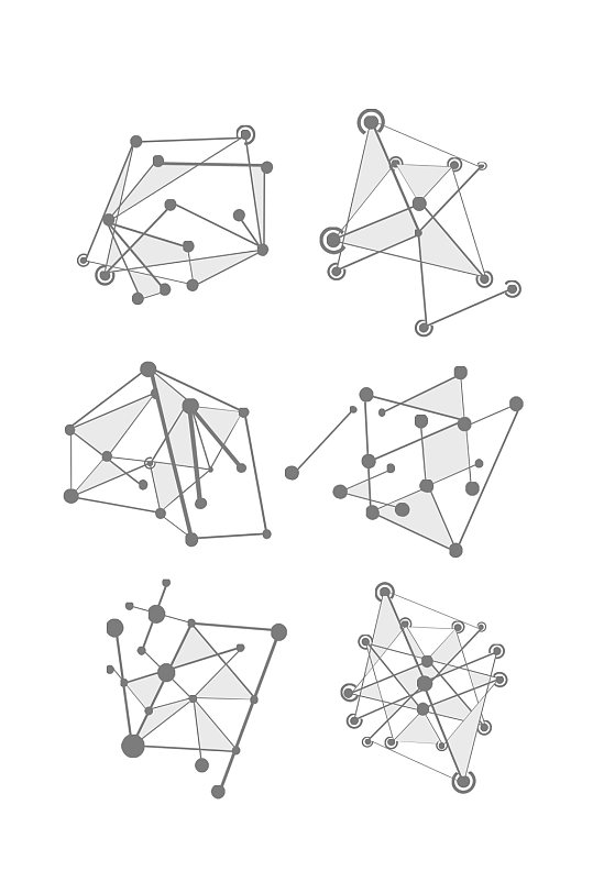 科技感立体几何点线元素