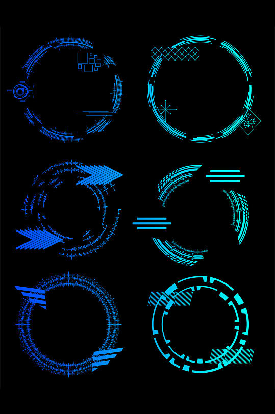 圆形现代科技边框立即下载科技感圆形边框装饰立即下载68123469