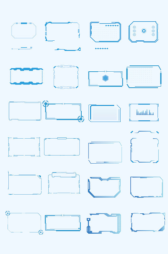 科技花边边框图片-科技花边边框设计素材-科技花边边框模板下载