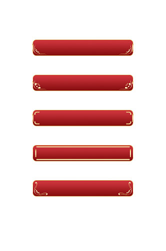 红色国潮古典装饰中式古风海报元素