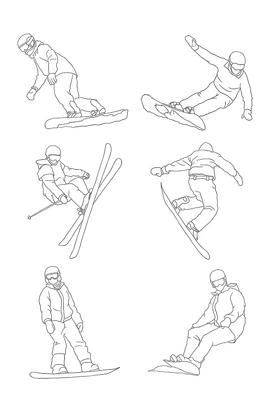 设计元素立即下载手绘冬季旅行站牌雪人滑雪插画立即下载冬令营暖冬