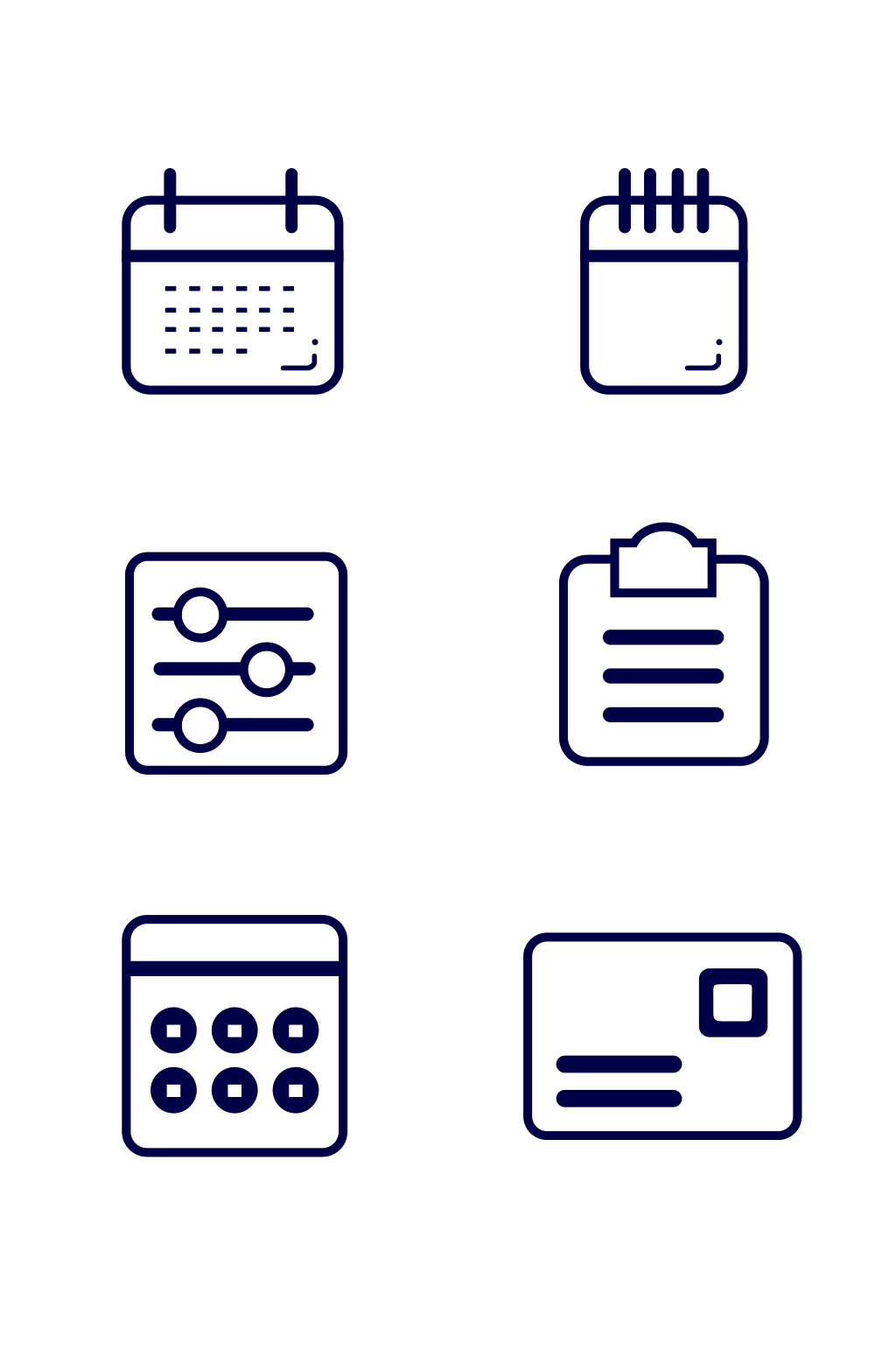 icon办公图标线性图标元素素材