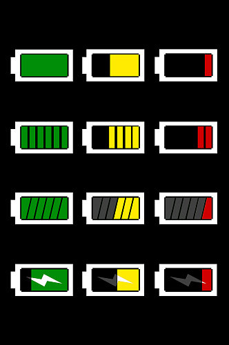 icon电池电量图标元素