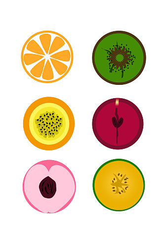水果切面图形元素