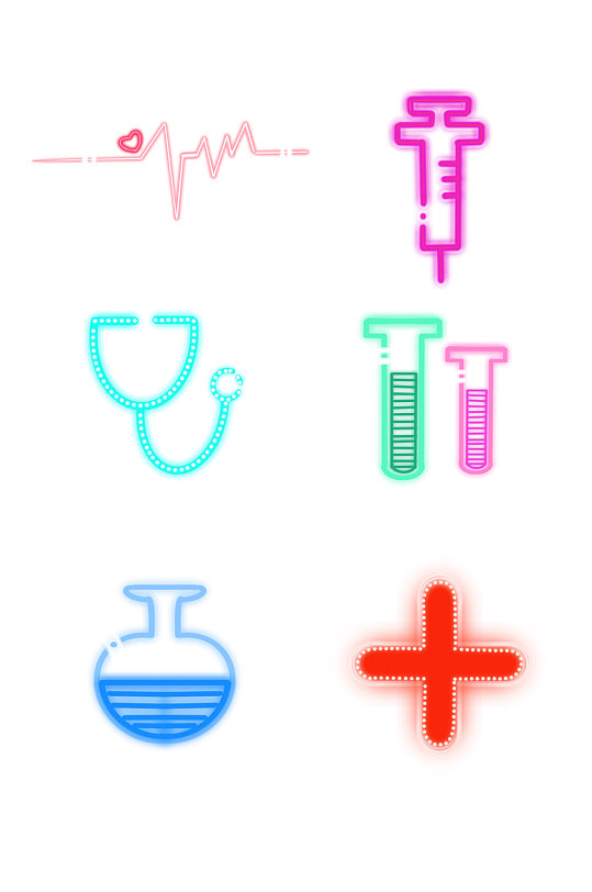 简约医疗器具图标元素