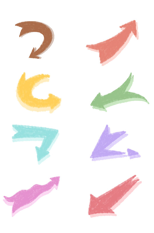 缤纷箭头索引标记元素