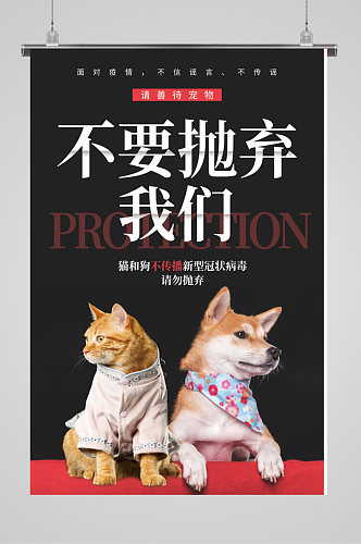 爱护动物环保保护动物海报海报