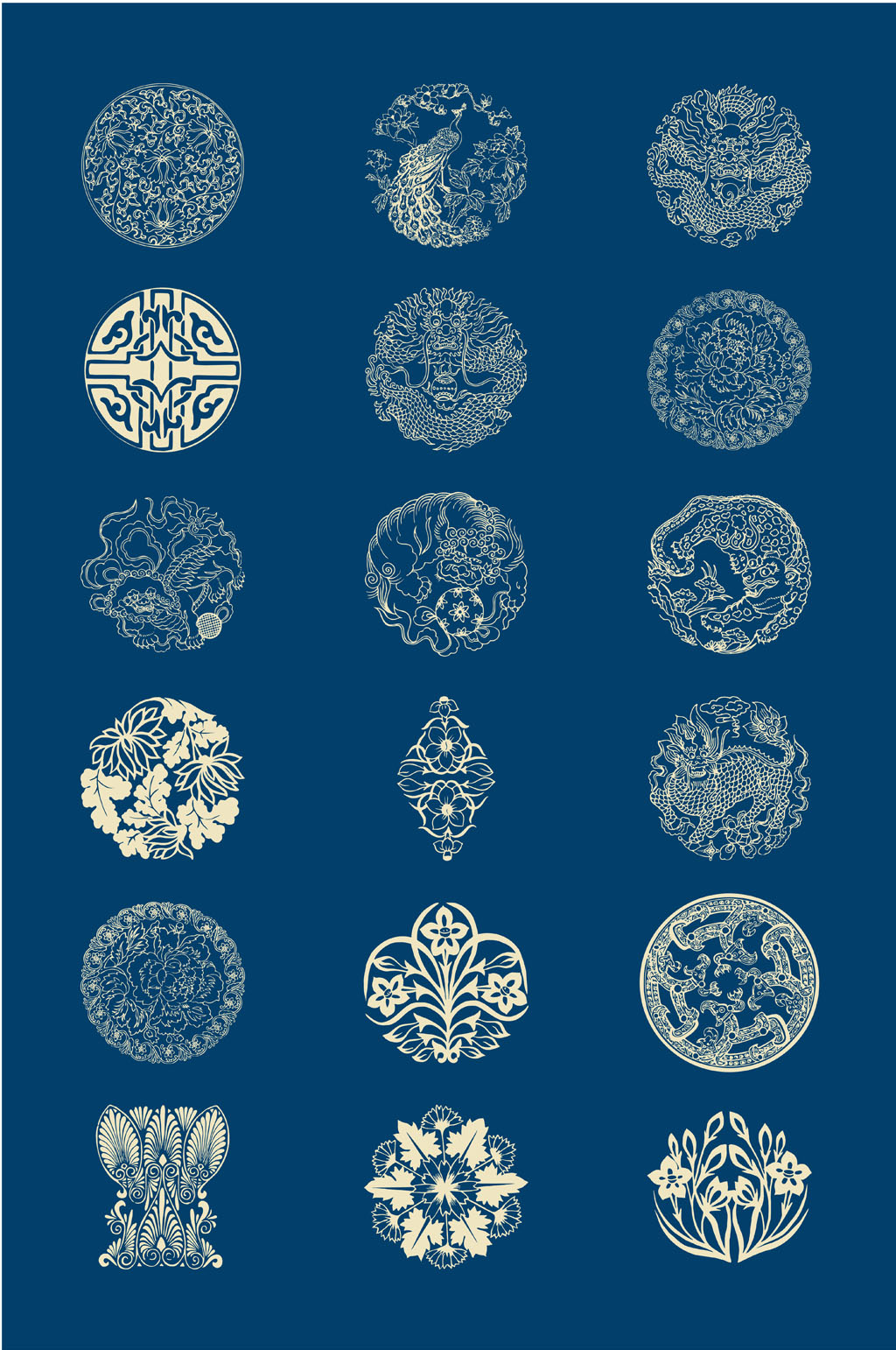 中国风古典花纹素材图片素材