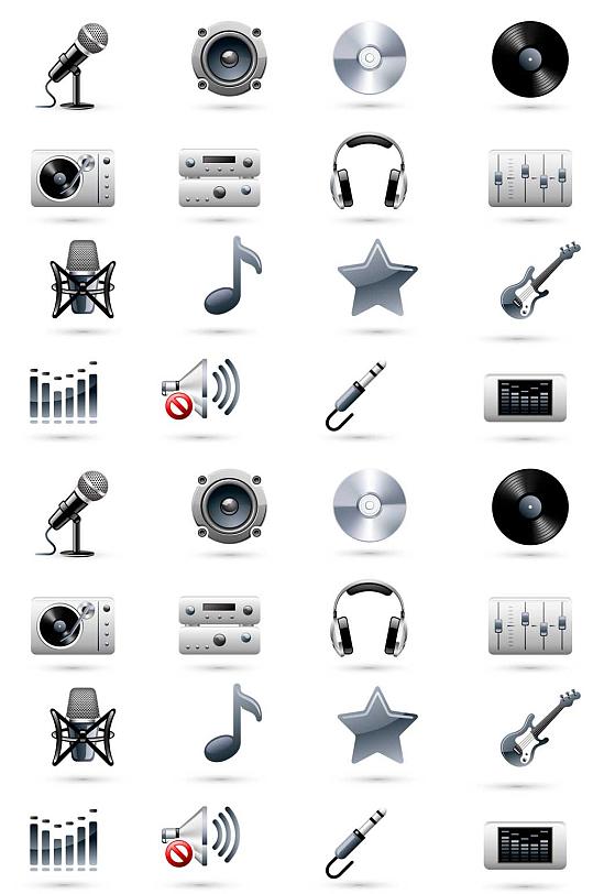 音乐设备元素图标素材图片