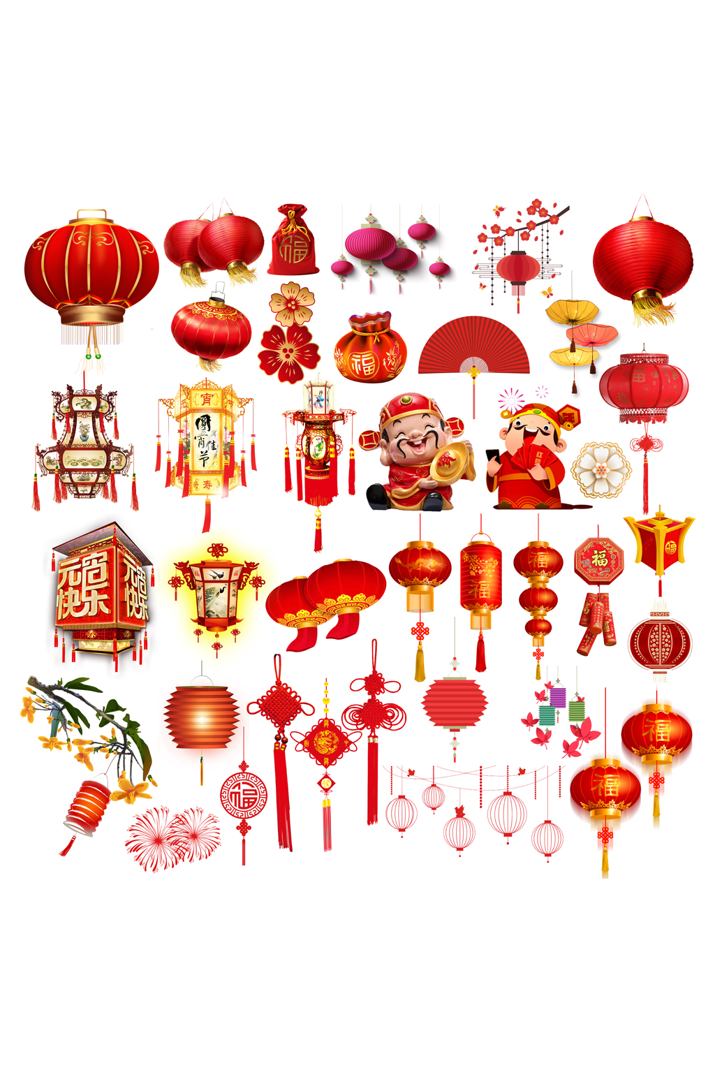 春节喜庆灯笼素材图片素材