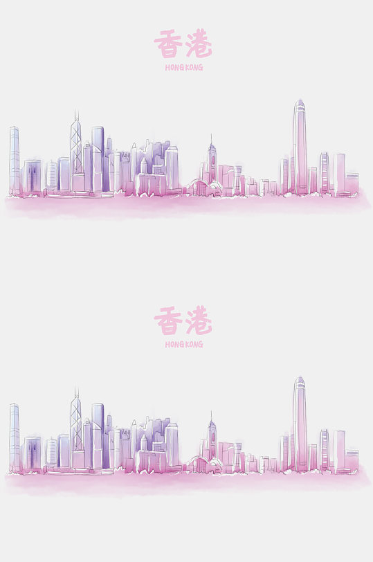 手绘台北城市地标图片中国地标元素