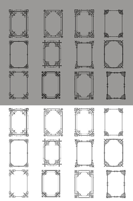 欧式边框设计素材