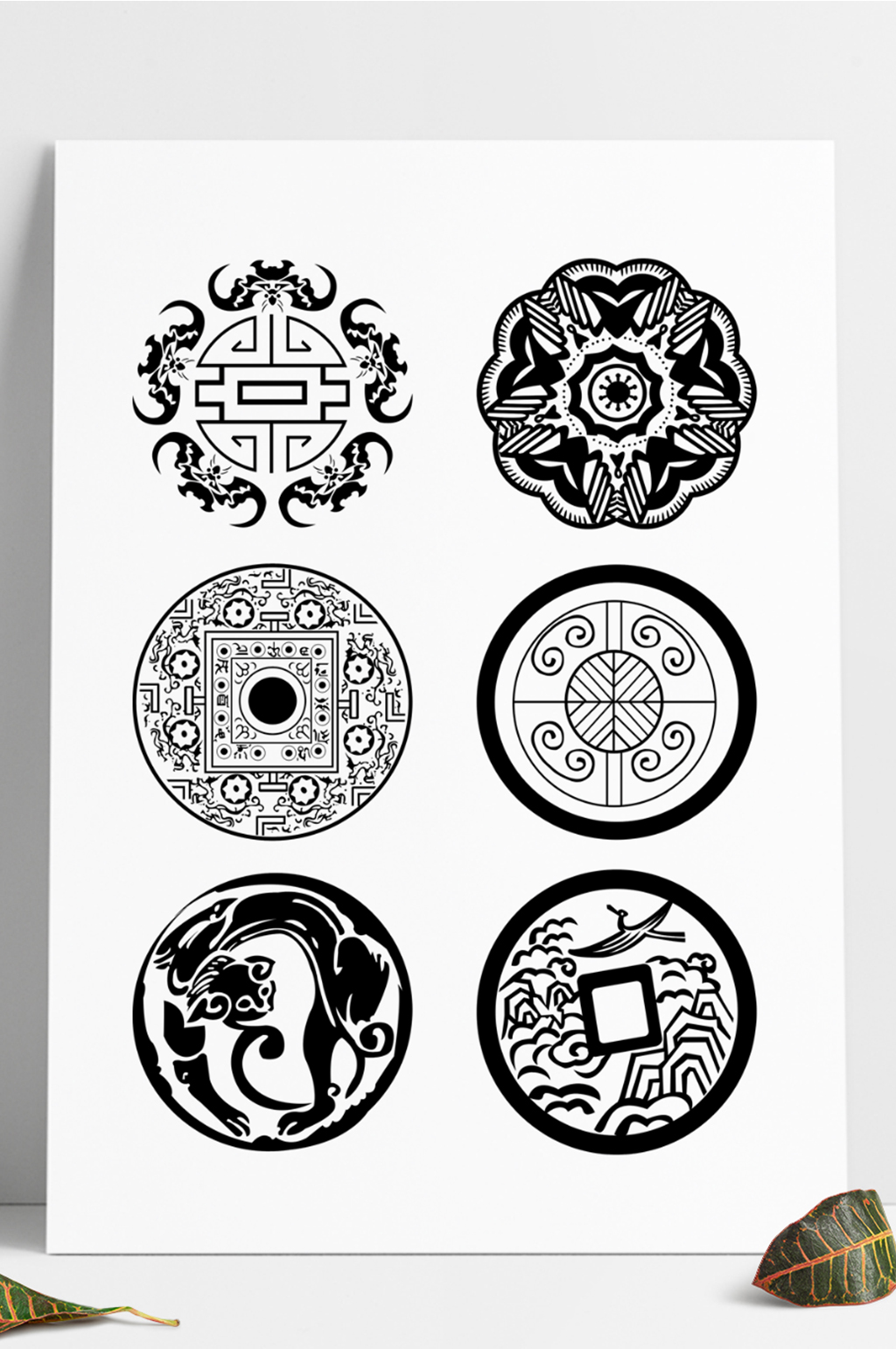 中国传统图案矢量图素材