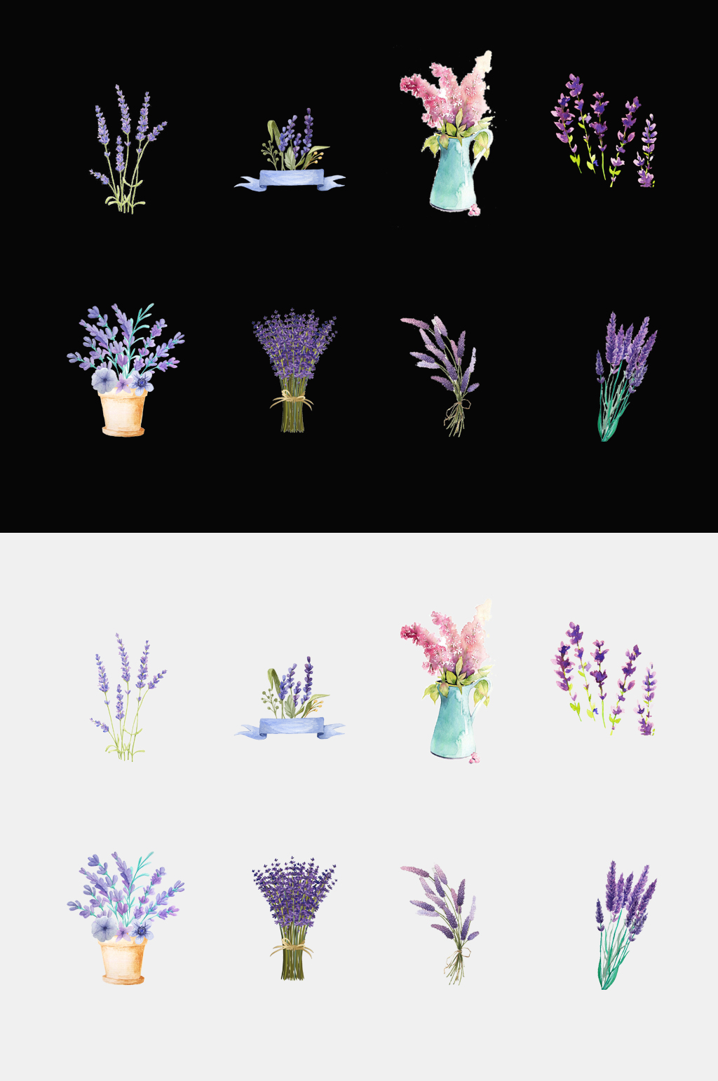 紫色花朵花束素材素材
