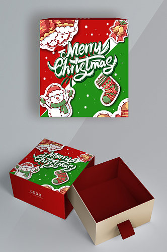 圣诞节礼品盒外包装