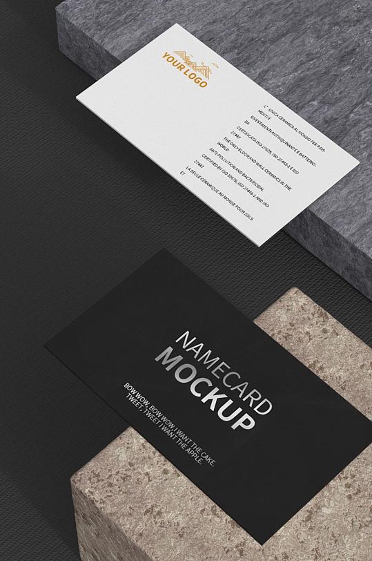 原创奢华高端质感名片样机