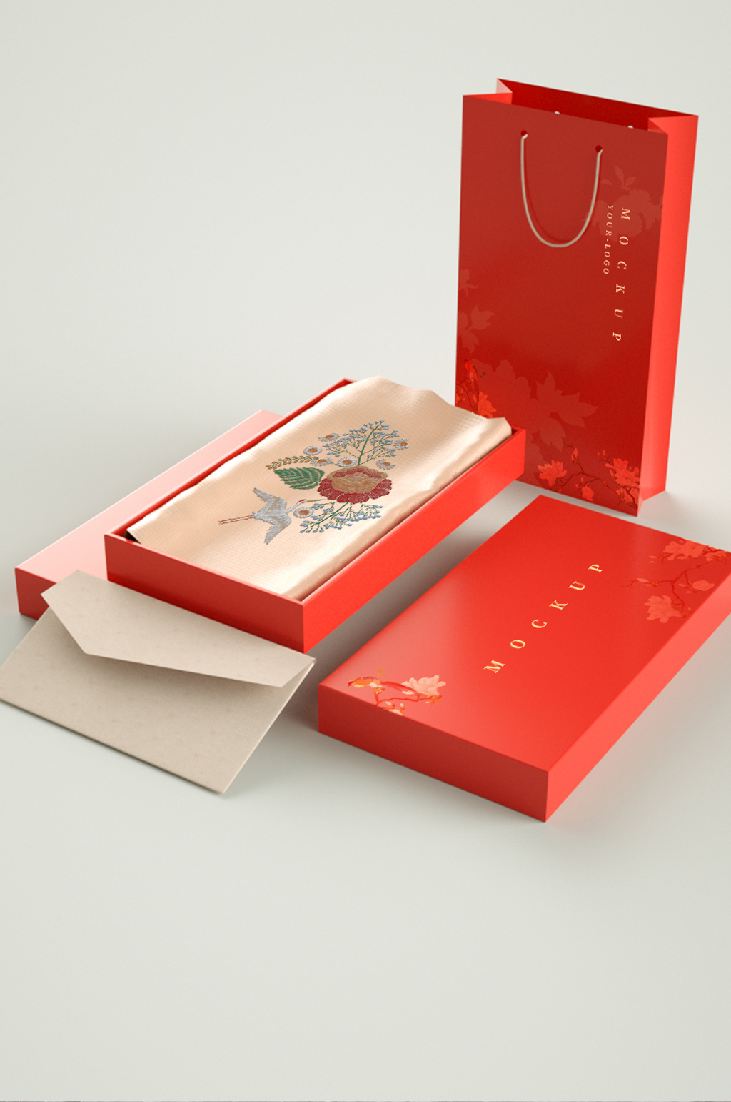 3d围巾样机模型素材
