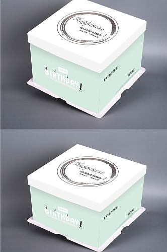 果立方蛋糕盒设计