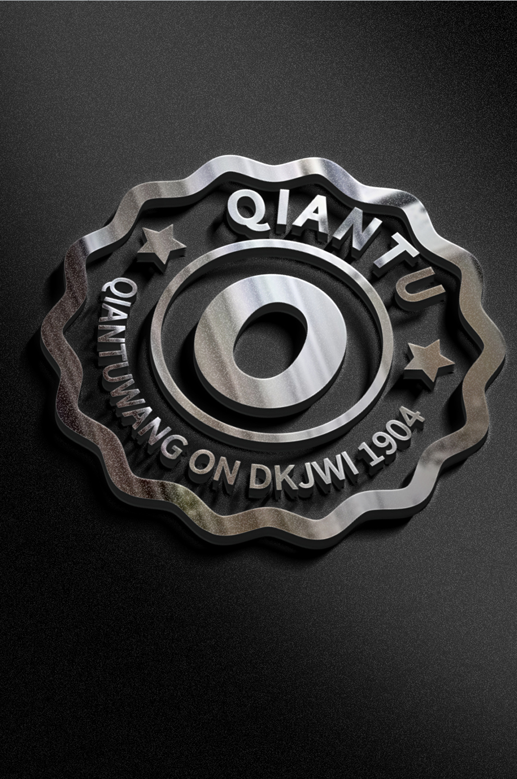 反光镜面logo样机素材