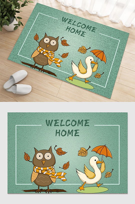 房间卡通地毯图片-众图网