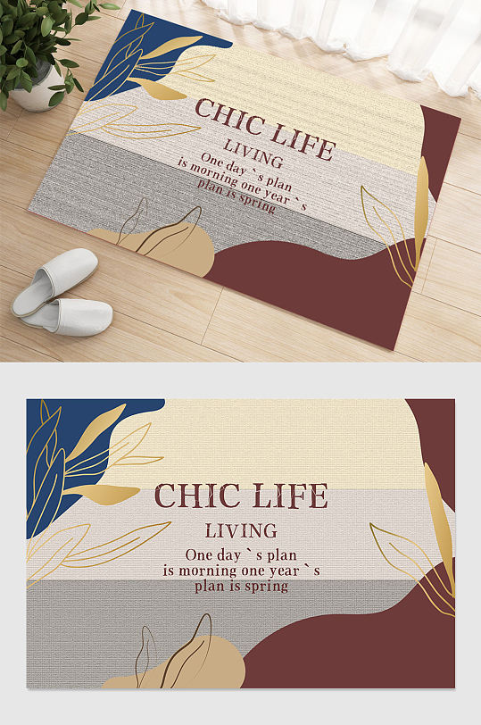 房间欧式地毯图片-众图网