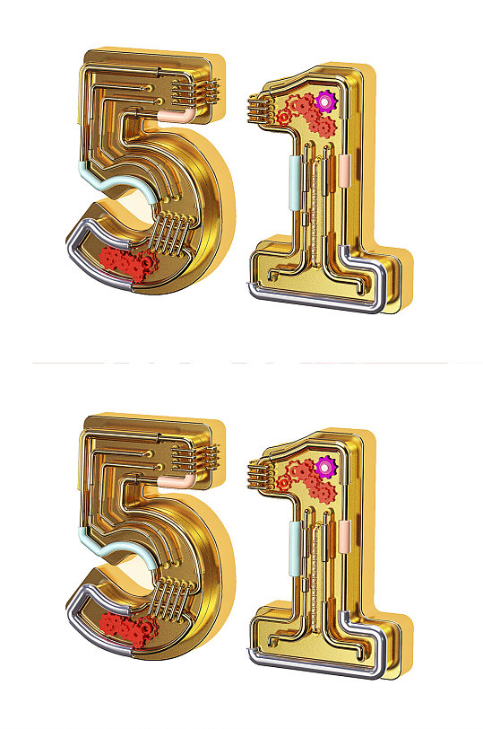 劳动节C4D立体文字设计促销活动海报