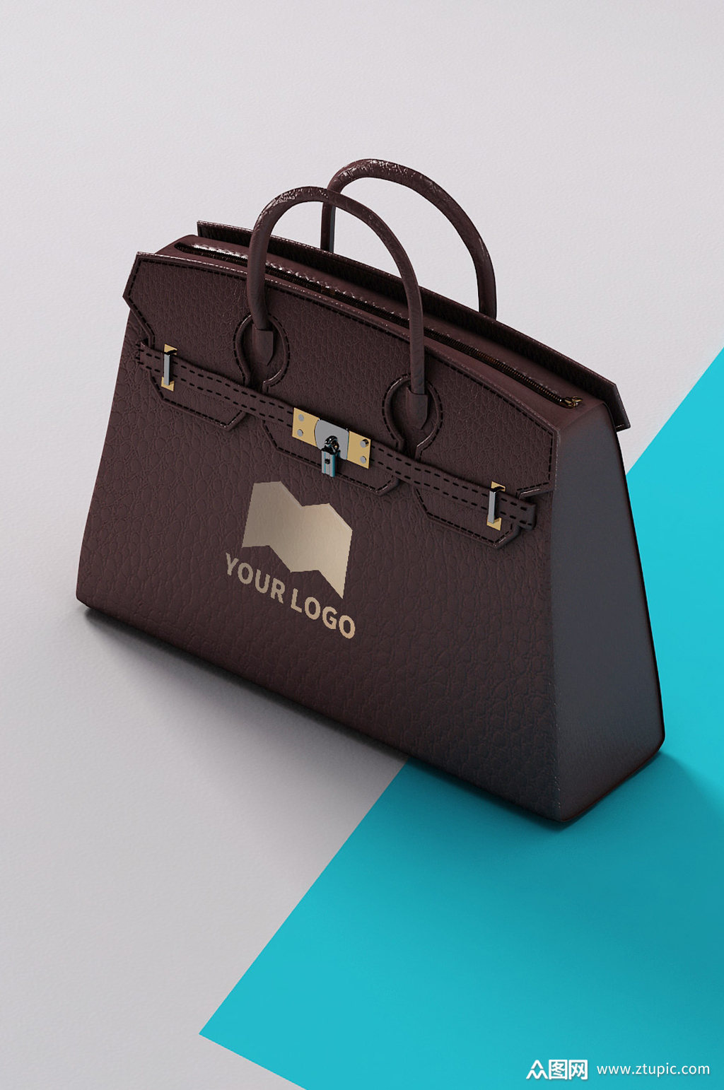 皮革皮包手提包服饰样机模板下载-编号1683606-众图网