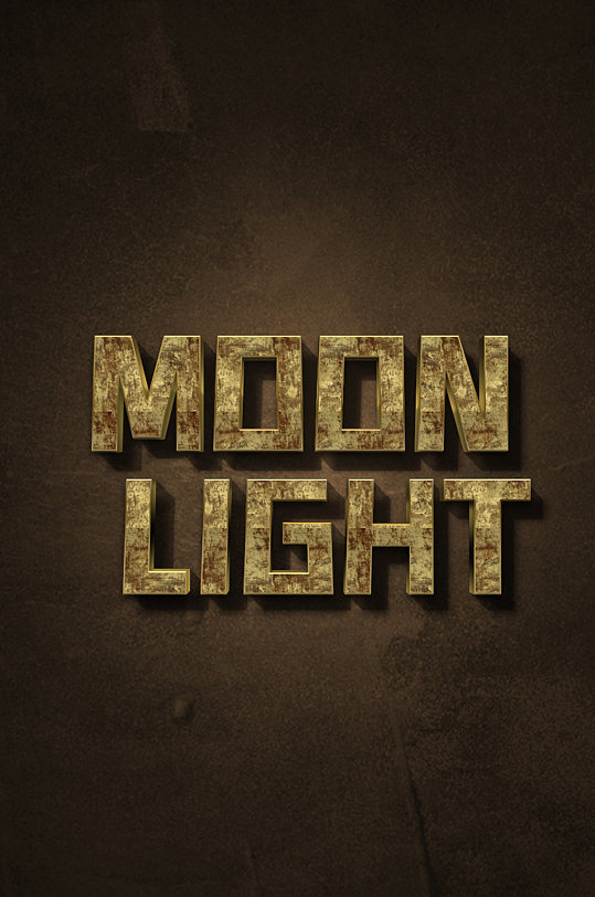 生锈腐蚀字效字体样机