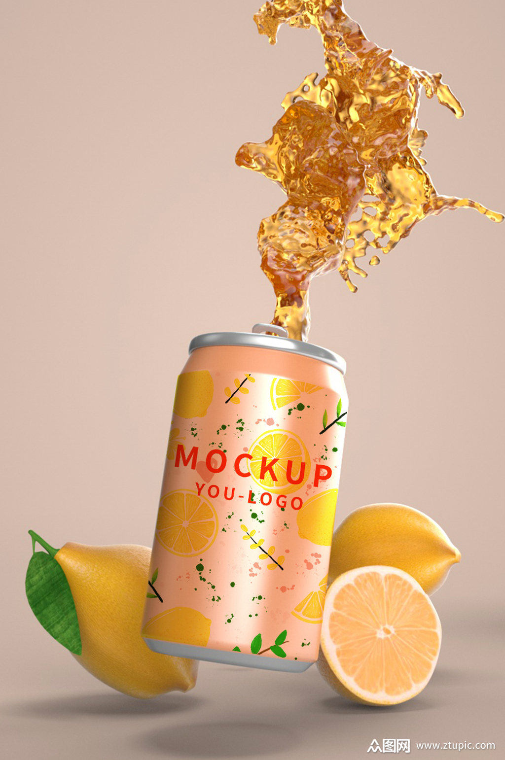 3d饮料样机模型