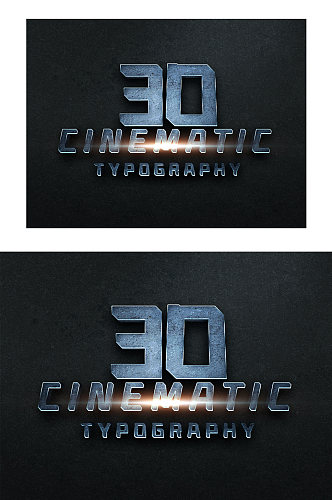 未来科技科幻3d文字效果字体logo样机