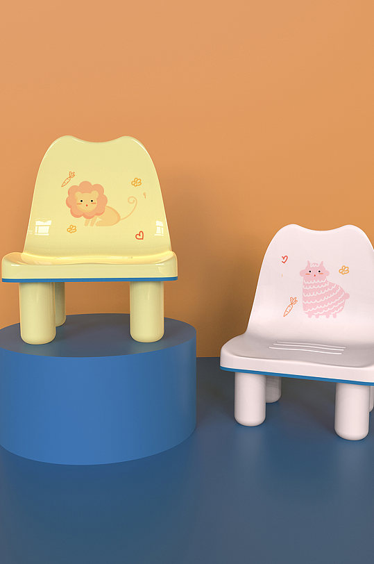 儿童宝宝塑椅子凳子样机