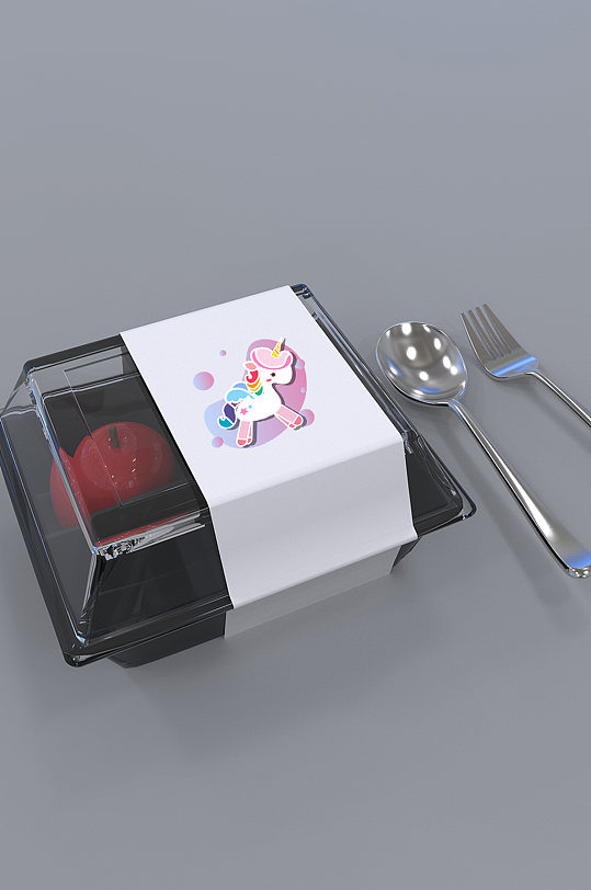 外卖食品盒子包装样机设计-众图网