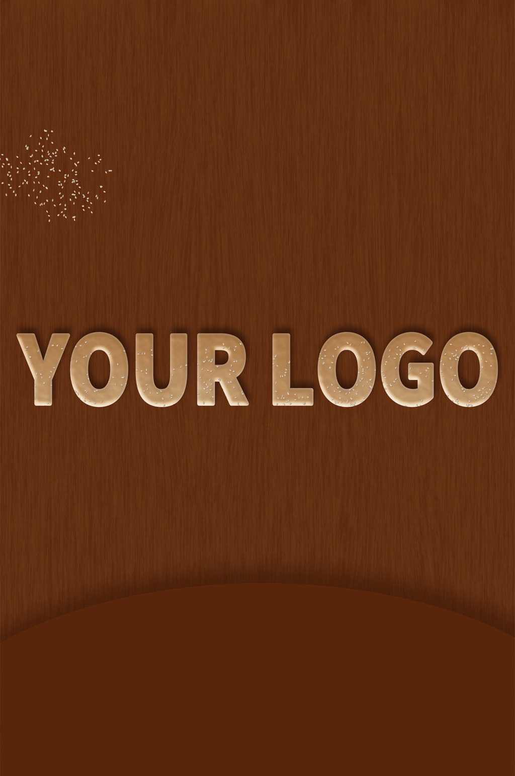 可爱卡通甜品点心艺术字logo字体样机素材