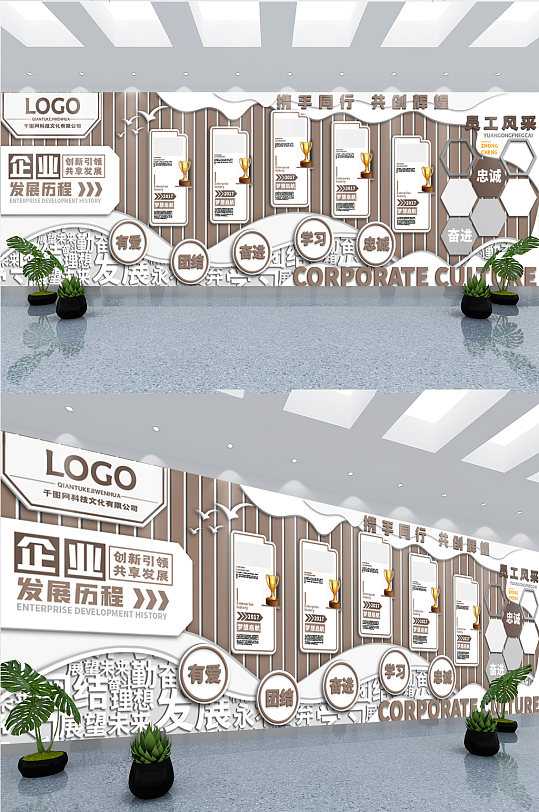 企业历程企业大事记发展时间公司企业文化墙
