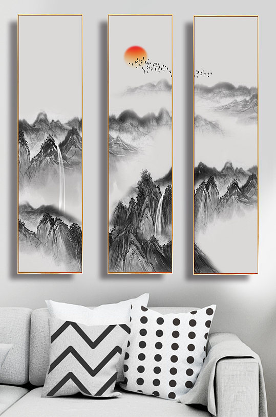 新中式意境水墨国画图片-新中式意境水墨国画素材下载-众图网