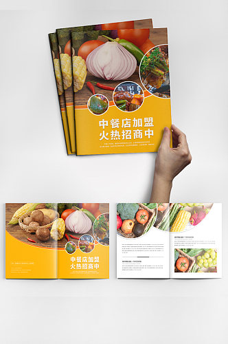 餐饮美食招商加盟宣传画册