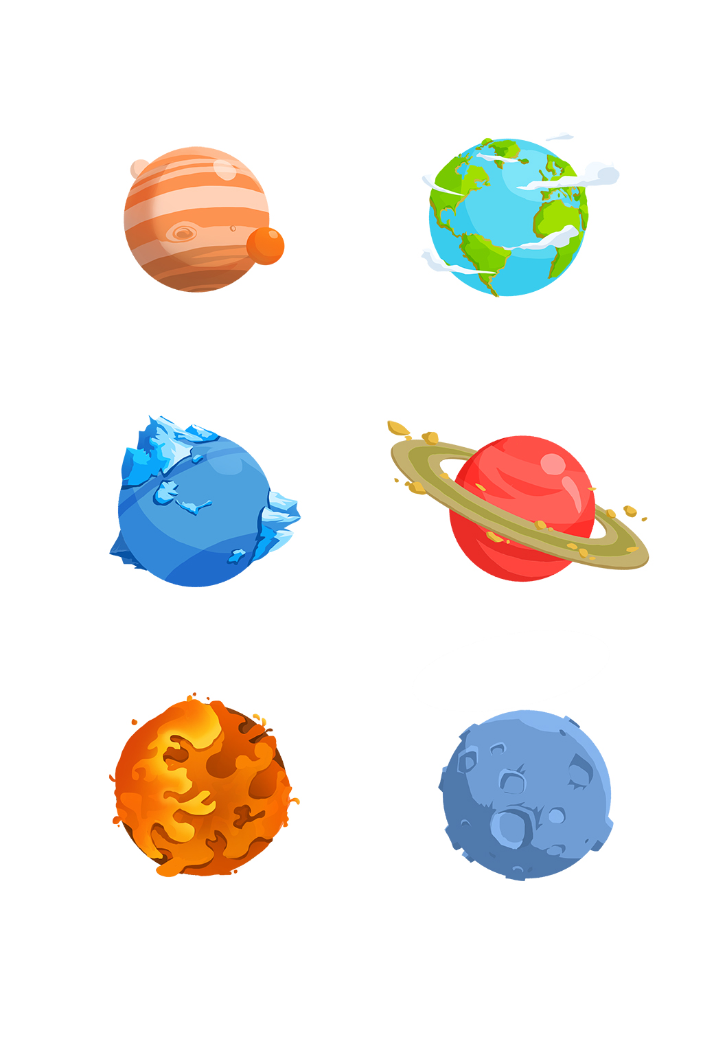 矢量行星星球设计素材素材